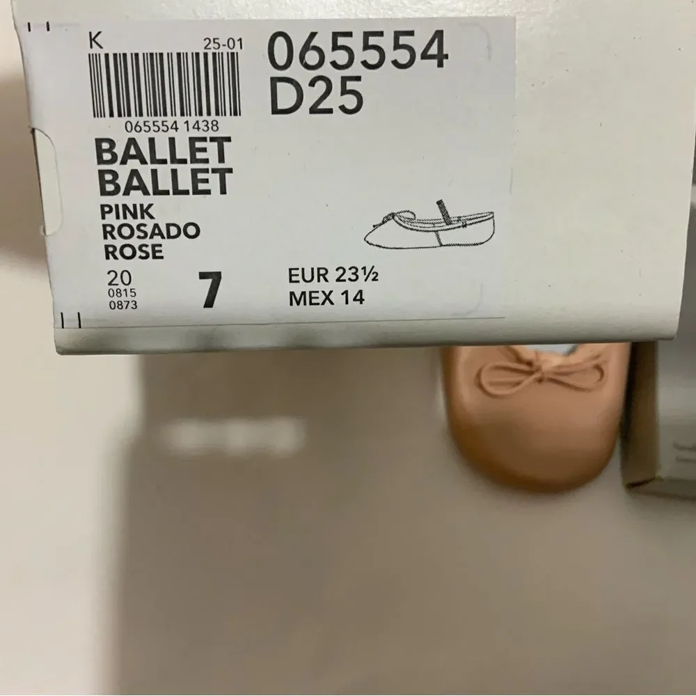 NEW ABT American Ballet Theatre SPOTLIGHTS BALLET SHOES SIZE 7 PINK LEATHER